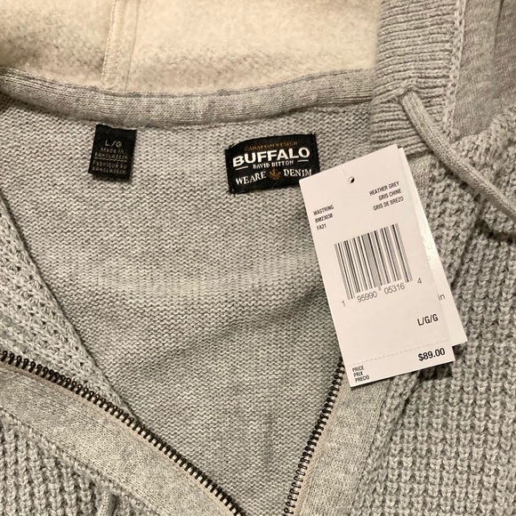 Men’s Buffalo David Bitton Quarter Zip Hoodie - Picture 3 of 3